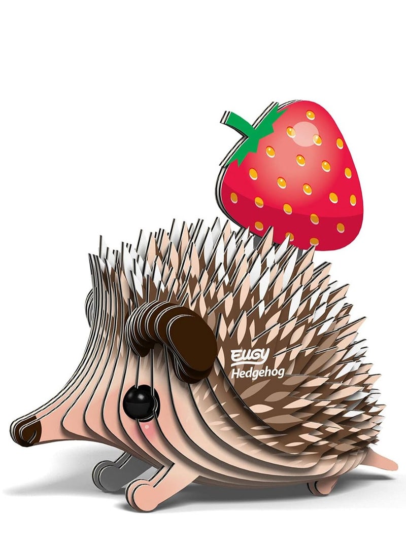 EUGY 3D Hedgehog Puzzle - Adorable Animal DIY Craft for Kids and Families - Image 1