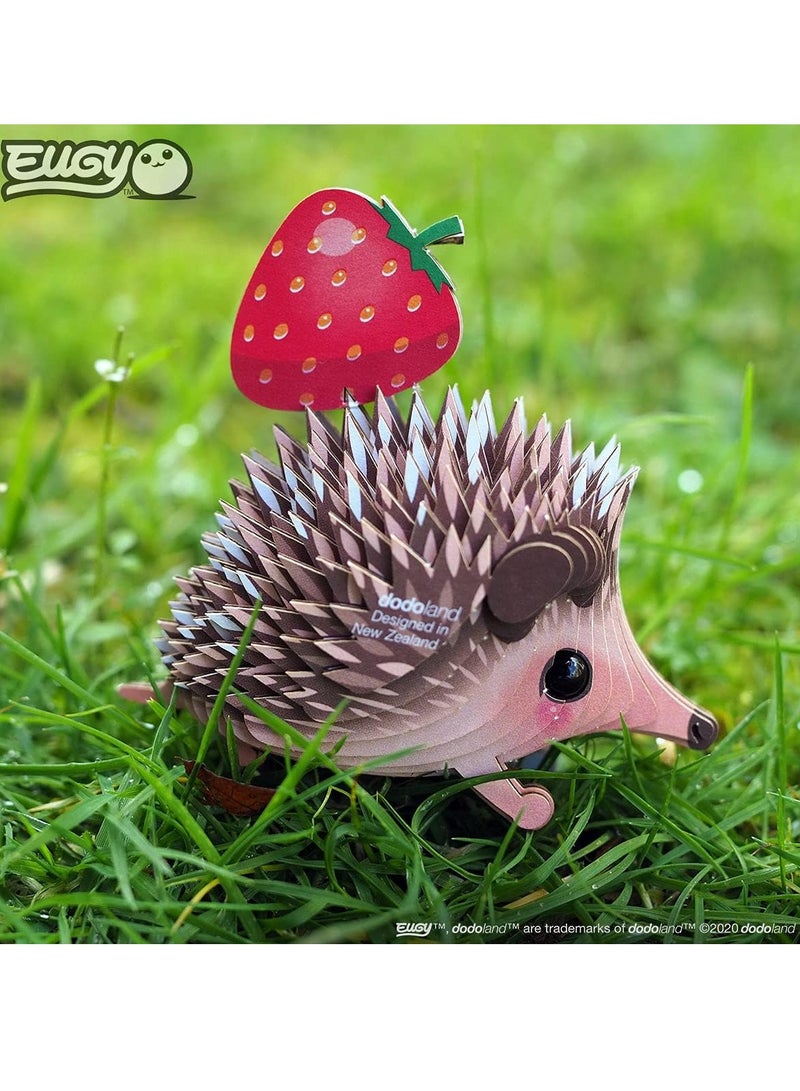 EUGY 3D Hedgehog Puzzle - Adorable Animal DIY Craft for Kids and Families - Image 4