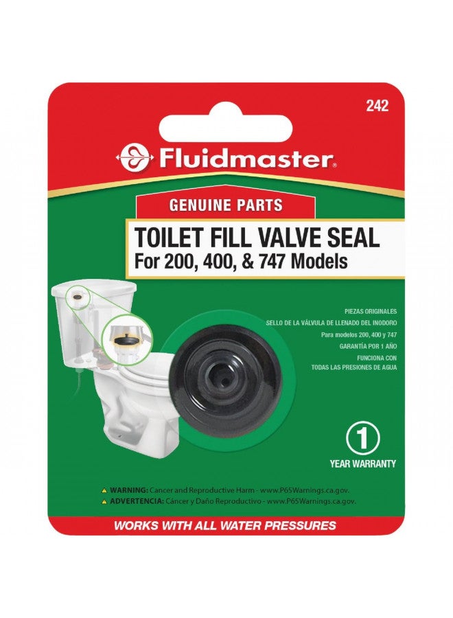 Fluidmaster 242 Toilet Fill Valve Seal Replacement Part, Fits 400A Fill Valve , Black - Image 3