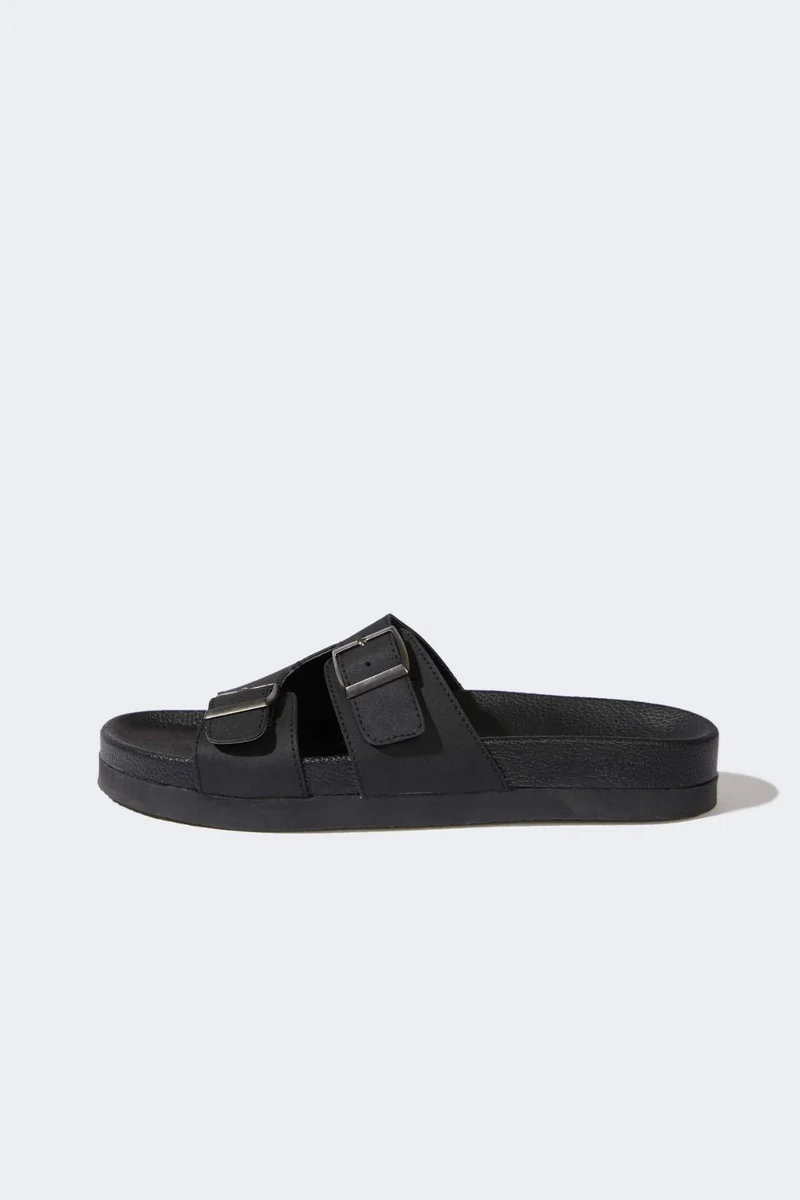 DeFacto Boy Flat Sole Faux Leather Slippers