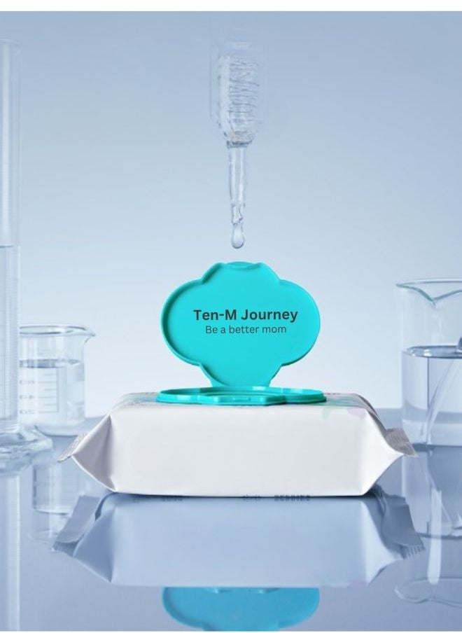 TEN-M JOURNEY - Toilet Wet Wipe | Ultra Soft Skin Friendly | Pure Water Baby Wet Wipe Toilet Sheets| Toilet Wipe Cleaning for Sensitive Skin | Fragrance-Free Baby Wet Wipe Sheets (40 Sheets / 1 Pack) - Image 1