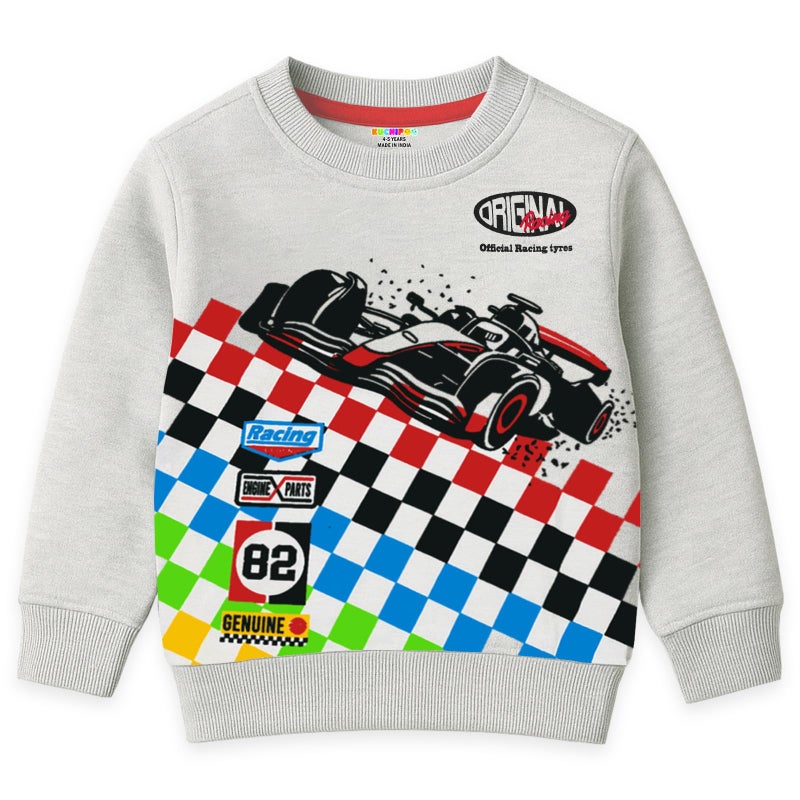 Kuchipoo Boys Regular Fit Winterwear Sweatshirt (KUC-SWT-381, 3-4 Years, Multi-Colored) - Image 5