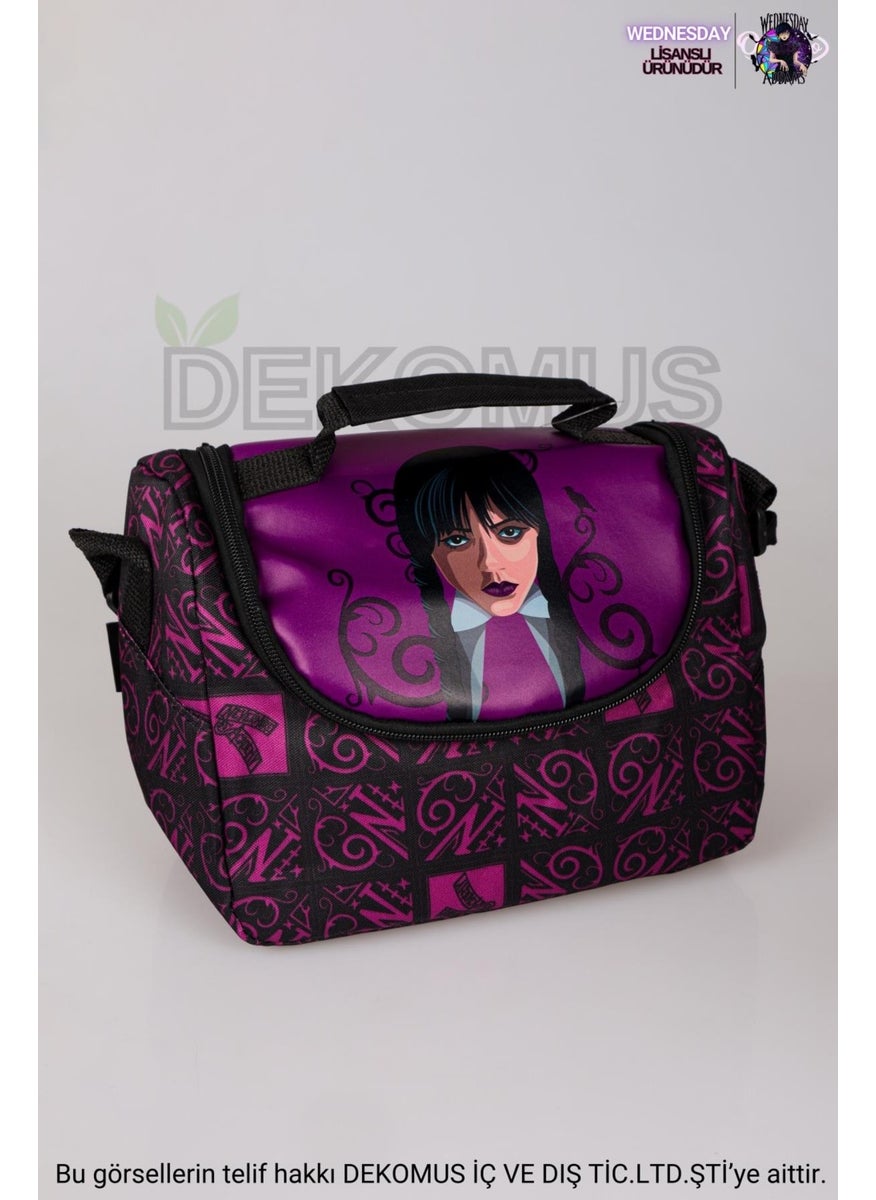 Wednesday - New Season Licensed School Bag, Pen Bag and Lunch Box School Set - Image 1