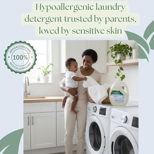 Biokleen Free & Clear Natural 3X Concentrated Liquid Laundry Detergent, 300 Loads, Plant-Based, Hypoallergenic, Removes Stains & Fights Odors, Dye Free, Unscented - Image 3