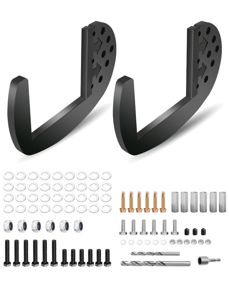 EXODIOS Heavy Duty RV Bumper Brackets RV Bumper Support Bracket with Drill Bits SelfTapping Bolts Standoff Spacers Fits 4Inch to 45Inch Square Bumpers - Image 3