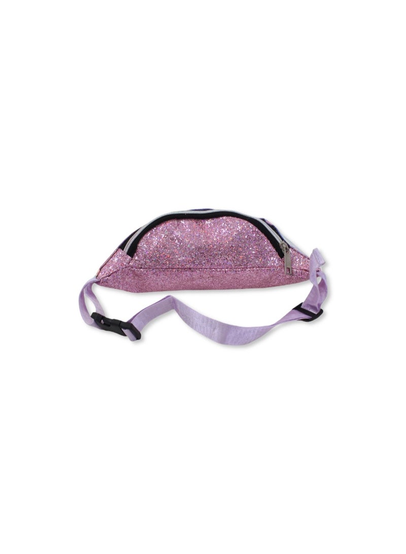 Waist Bag – Glitter Pink & Purple with Unicorn Design - Image 2