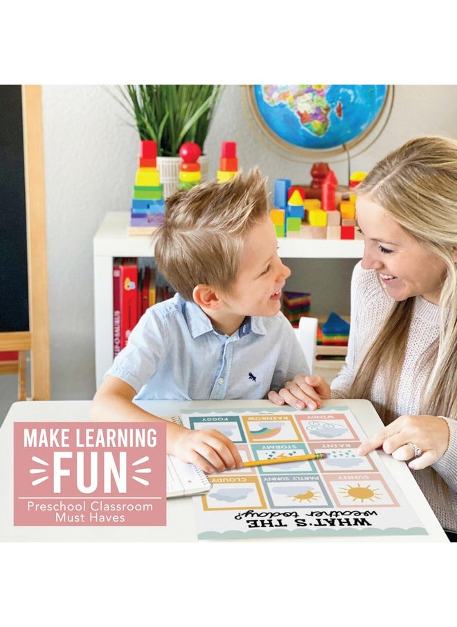 Hadley Designs 16 Boho Preschool Classroom Posters - Educational Posters For Toddlers 1-3, Toddler Learning Posters, Homeschooling Supplies, Alphabet Poster For Toddlers, Days Of The Week Poster For Kids Posters  - Image 2