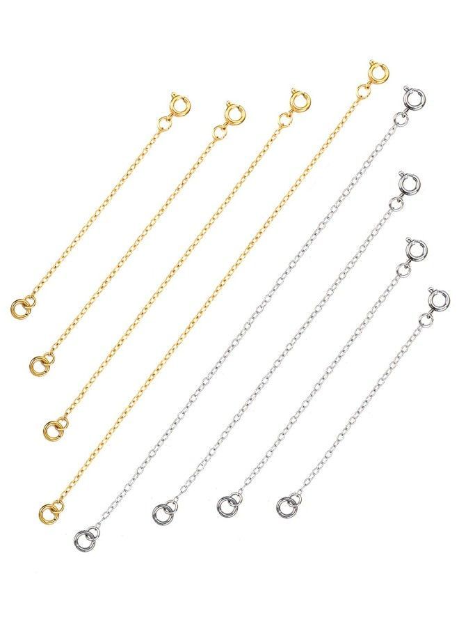 NIBEMINENT 8-Piece Stainless Steel Chain Necklace Extender - Image 1