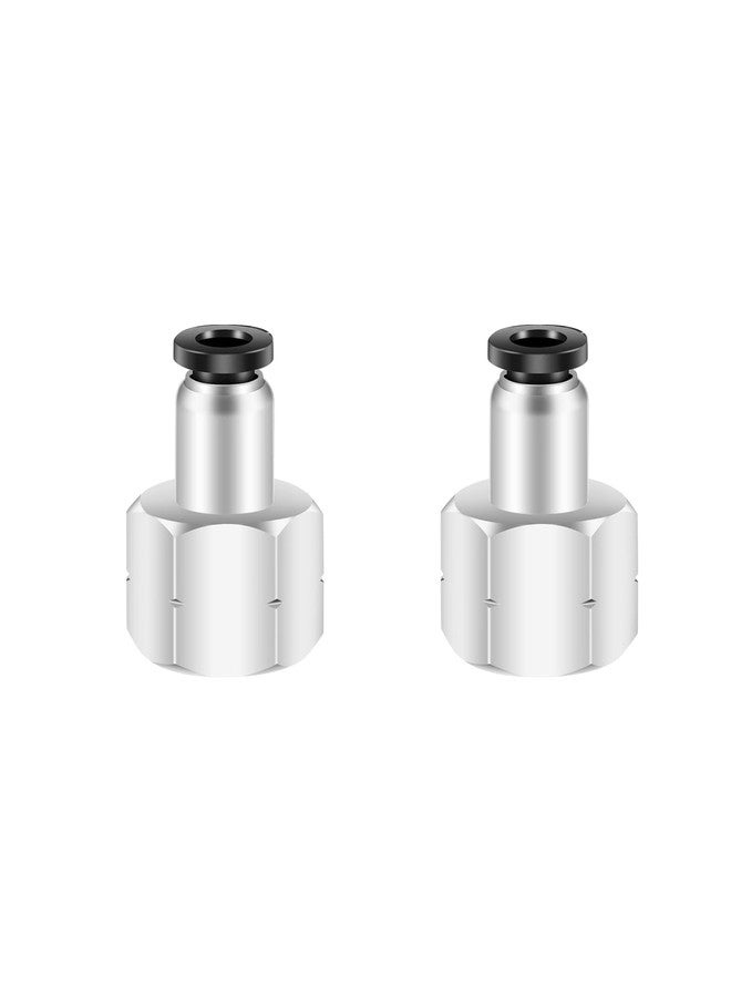 CEKER 1/2 Female Npt Air Fittings Push to Connect Fittings, 1/2 Od x 1/2" Female NPT Air Lines Fittings Male Thread Pneumatic Fitting 1/2 Tubing Fitting Push in Connector Quick Connect 2Packs - Image 1