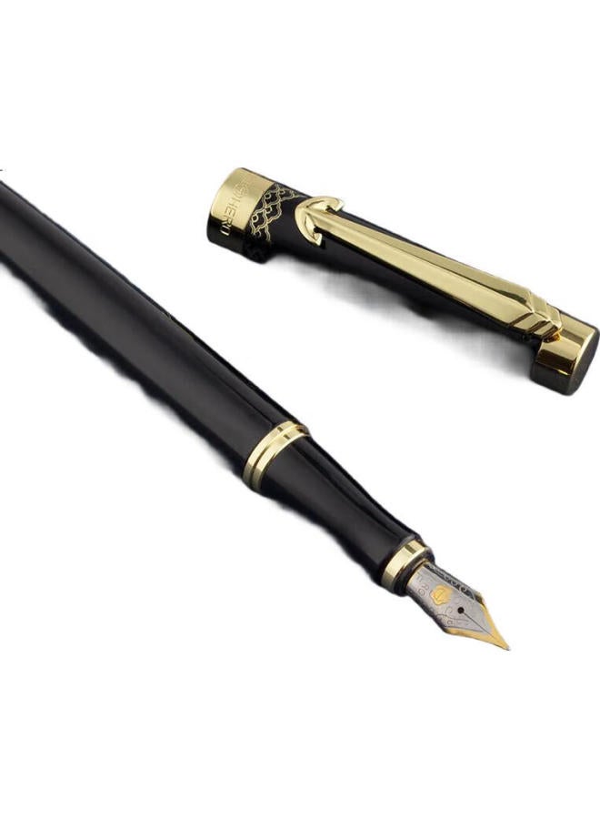 Hero Graduation Gift Pen Gift Box [Riding The Wind And Breaking The Waves Series] Iridium Gold Pen High-End Business Office National Tide Daily Writing Ink Set Black - Image 3