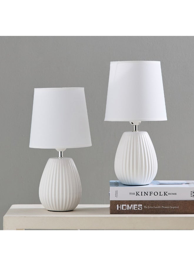 Home Box - Ashra 2-Piece Ceramic Table Lamp Set 40 X 19 Cm - Image 1