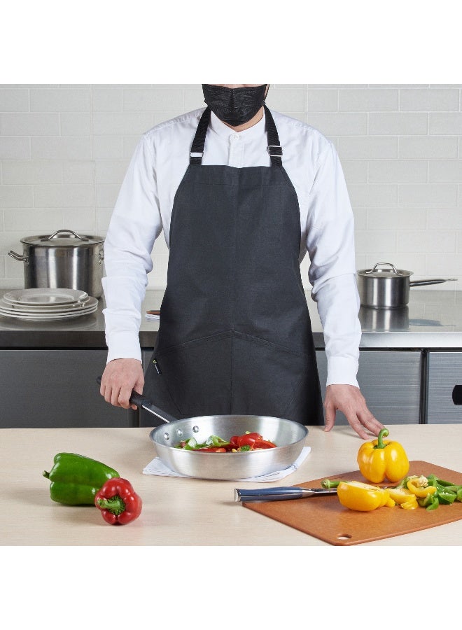 Restaurantware 32 x 26 Inch Cooking Apron, 1 Flame Retardant Chef Apron - Adjustable Neck Straps, For Men And Women, Black Cotton Kitchen Apron, Grill, Bake, Or Paint, Durable - Image 3