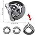 Bling Musae Brain Teaser Puzzles 3 PCS Metal Puzzles Kit Metal Cast Puzzle Games Toys Unlock Interlock Puzzles Box Mind IQ Logic Test Disentanglement Games Toys for 15 Adults Office Supplies WP140B - Image 4