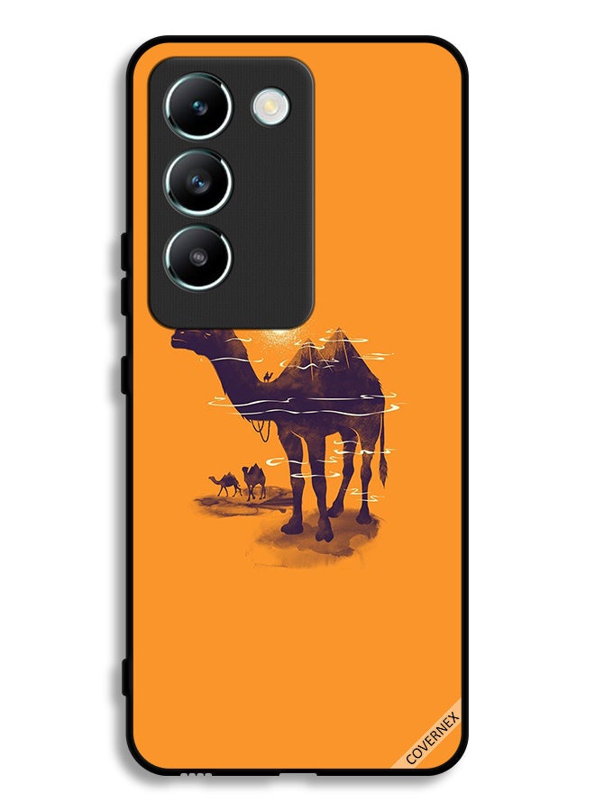 Covernex Vivo Y100 4G Protective Case Cover Camels & Sun Art - Image 1