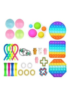 XiuWoo 28-Piece Simple Dimple Mini Bubble Sensory Lightweight High-Quality Fidget Toy Set  - Image 1