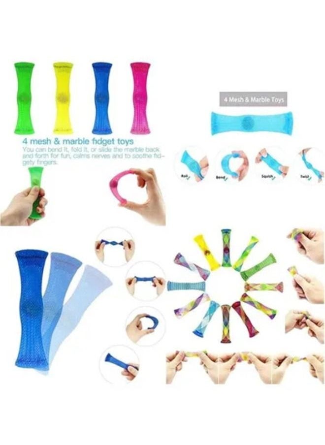 XiuWoo 28-Piece Simple Dimple Mini Bubble Sensory Lightweight High-Quality Fidget Toy Set  - Image 5