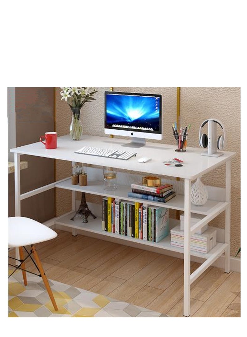 Golden Computer Desk Desktop Home Economy Small Table Simple Modern Desk Simple Bedroom Desk  Writing Desk - Image 1