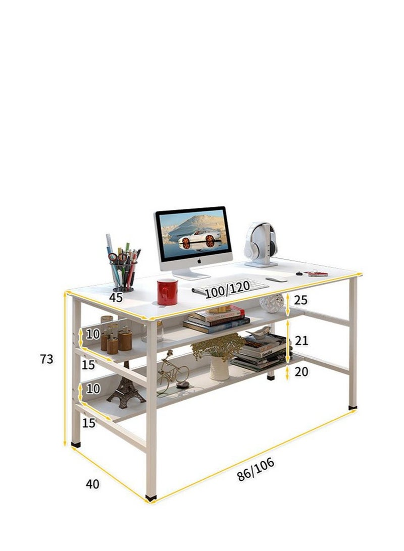Golden Computer Desk Desktop Home Economy Small Table Simple Modern Desk Simple Bedroom Desk  Writing Desk - Image 2