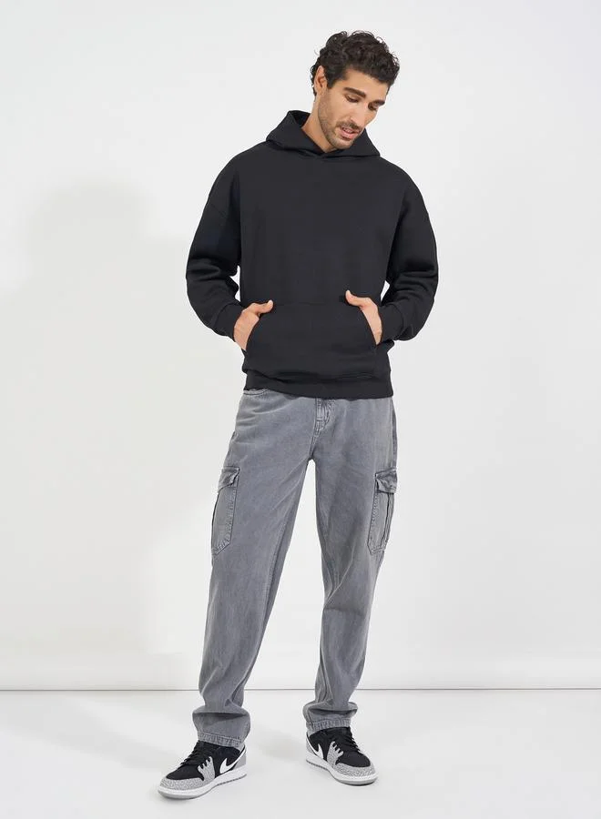 Styli Skull Back Print Heavyweight Oversized Hoodie