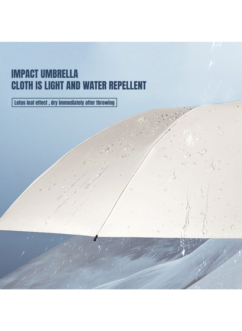 Beauenty Portable Windproof Folding Travel Umbrella Large Automatic Umbrella 12 Keel Umbrella 99% Uv Protection Strong Sun Resistant For Sun Rain Windproof  - Image 4