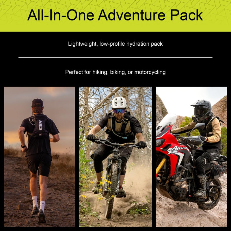 MSR Low-Profile Race Hydration Pack â€“ 2-Liter Water Bladder Backpack â€“ Lightweight, Secure Fit for Off-Road, Dirt Bike, MTB, MX, Enduro & Adventure Riding â€“ Black - Image 3