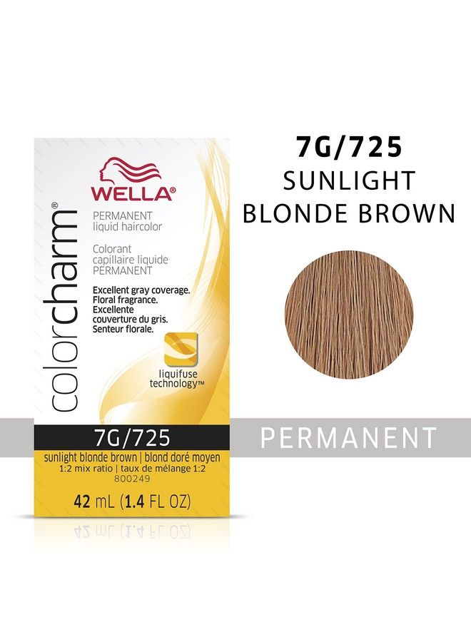 WELLA Color Charm لون شعر ويلا كولور تشارم السائل الدائم لتغطية الشعر الرمادي 7G أشقر بني شمس - Image 3