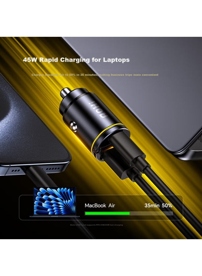 Aohi Car Charger, 45w ette Lighter Adapter, Apple Fast Charging Head, Car Power Converter - Image 2