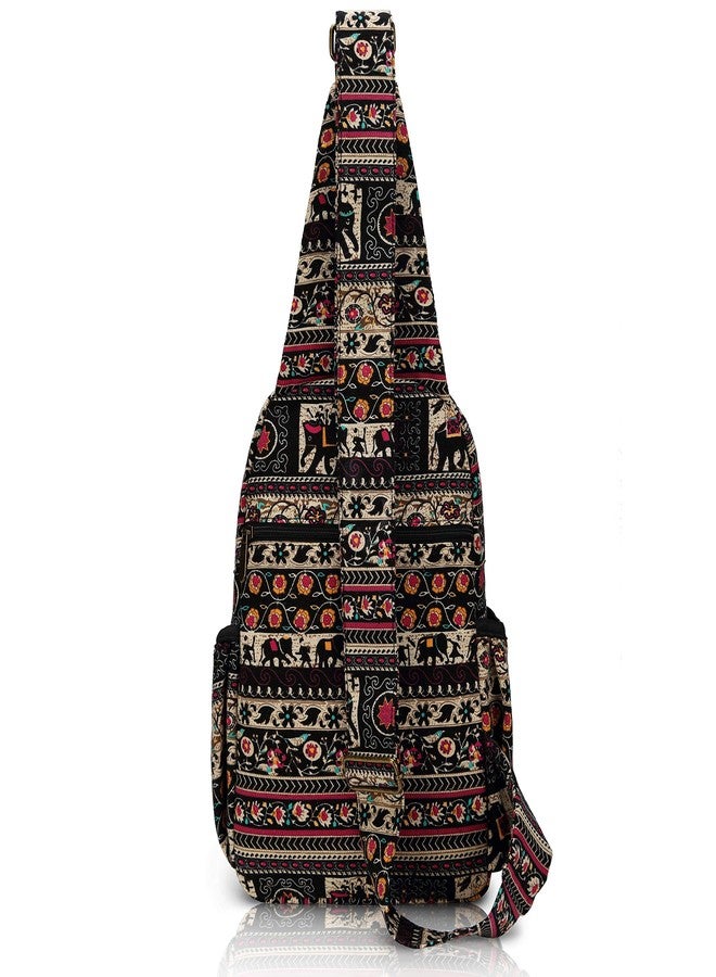 Coton Pose MIANZI Women Sling Bag Outdoor Sport Canvas Large capacity Crossbody Shoulder Fashion Backpack (red) - Image 5