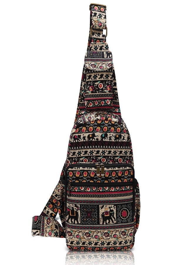 Coton Pose MIANZI Women Sling Bag Outdoor Sport Canvas Large capacity Crossbody Shoulder Fashion Backpack (red) - Image 1