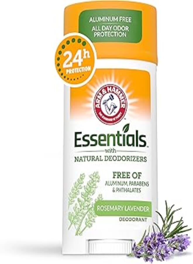 مزيل العرق Essentials من ARM & HAMMER مع مزيلات الروائح الطبيعية - روزماري وخزامى (71 جرامًا)