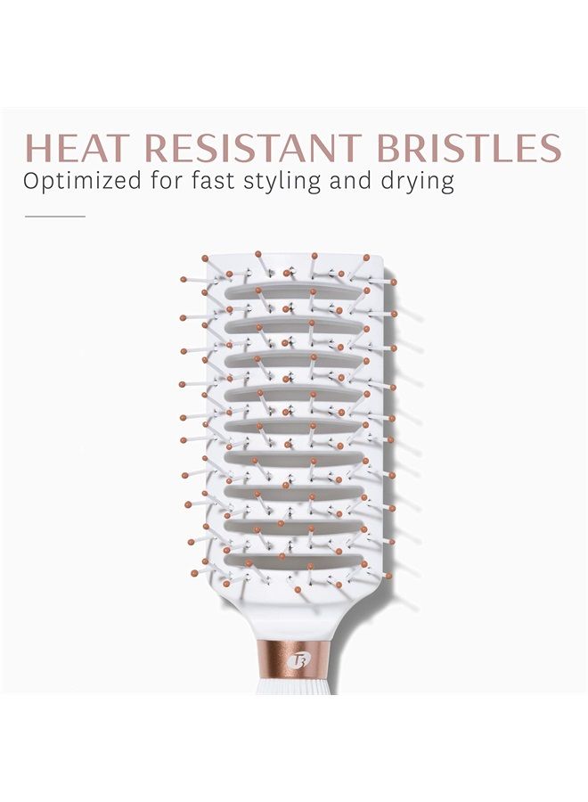 T3 Dry Vent Hair Brush | Vented Detangling Brush for Fast Blow Drying | Heat Resistant Bristles - Image 2