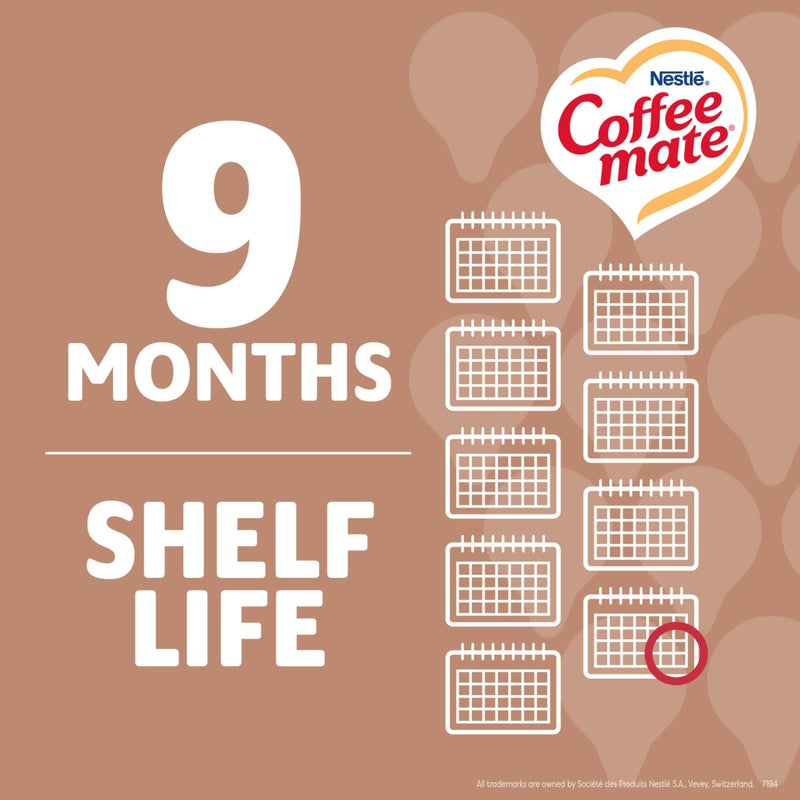 Coffee Mate Nestle Coffee mate Coffee Creamer, Cafe Mocha, Liquid Creamer Singles, Non Dairy, No Refrigeration, 0.375 fl oz Tubs (Pack of 200) - Image 5