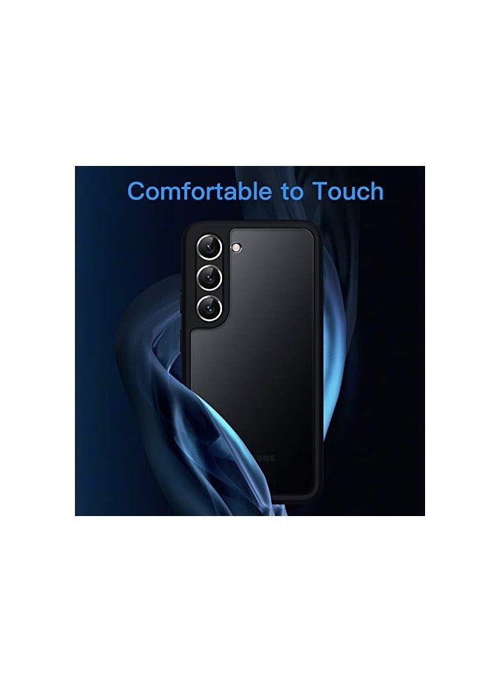 جي تيك حافظة JETech غير لامعة لهاتف Samsung Galaxy S23+ / S23 Plus 5G مقاس 6.6 بوصة، غطاء هاتف نحيف واقٍ خلفي شفاف متجمد، مضاد لبصمات الأصابع (أسود) - Image 4