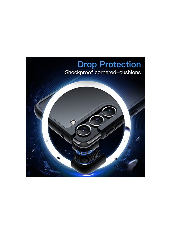 جي تيك حافظة JETech غير لامعة لهاتف Samsung Galaxy S23+ / S23 Plus 5G مقاس 6.6 بوصة، غطاء هاتف نحيف واقٍ خلفي شفاف متجمد، مضاد لبصمات الأصابع (أسود) - Image 5