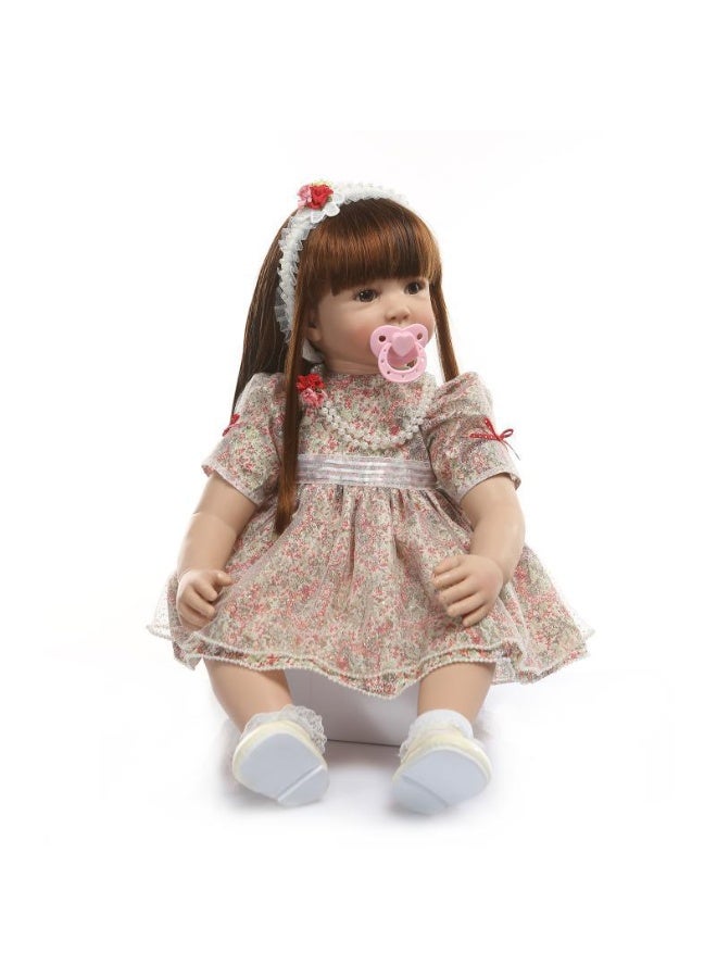NPK 22-inch Cloth Princess Doll With A Beautiful Dress, 3D Hand-painted, And Lifelike Vascularization. This Reborn Baby Girl Doll Is Available As A Reborn Doll Playset - Image 5