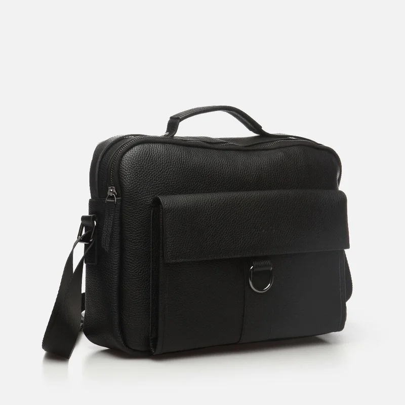 Hotiç 04CAH279980A100 GENUINE Leather Black Men's Bag