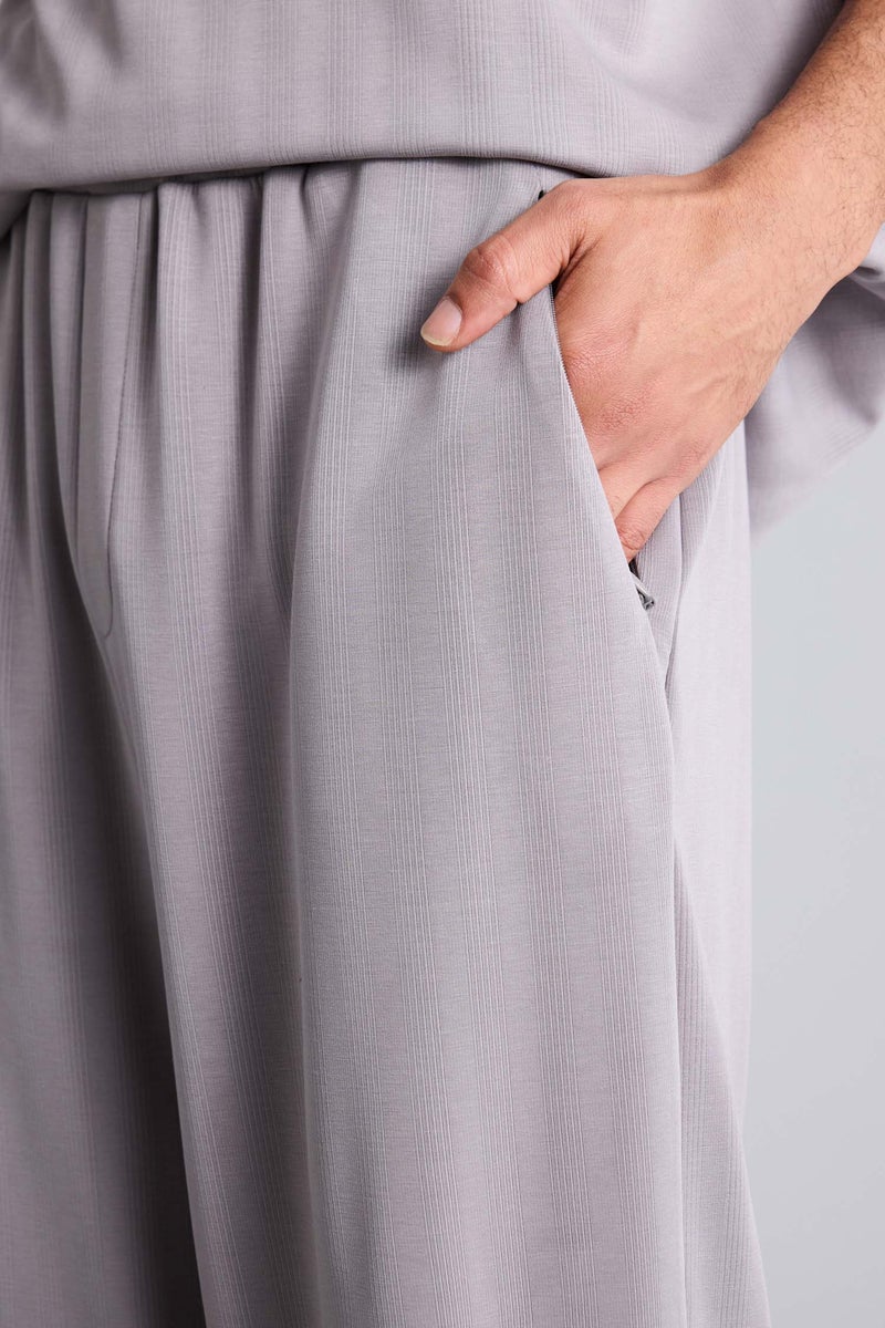 DeFacto Grey Man Baggy Fit Sweatpants Casual - Image 3