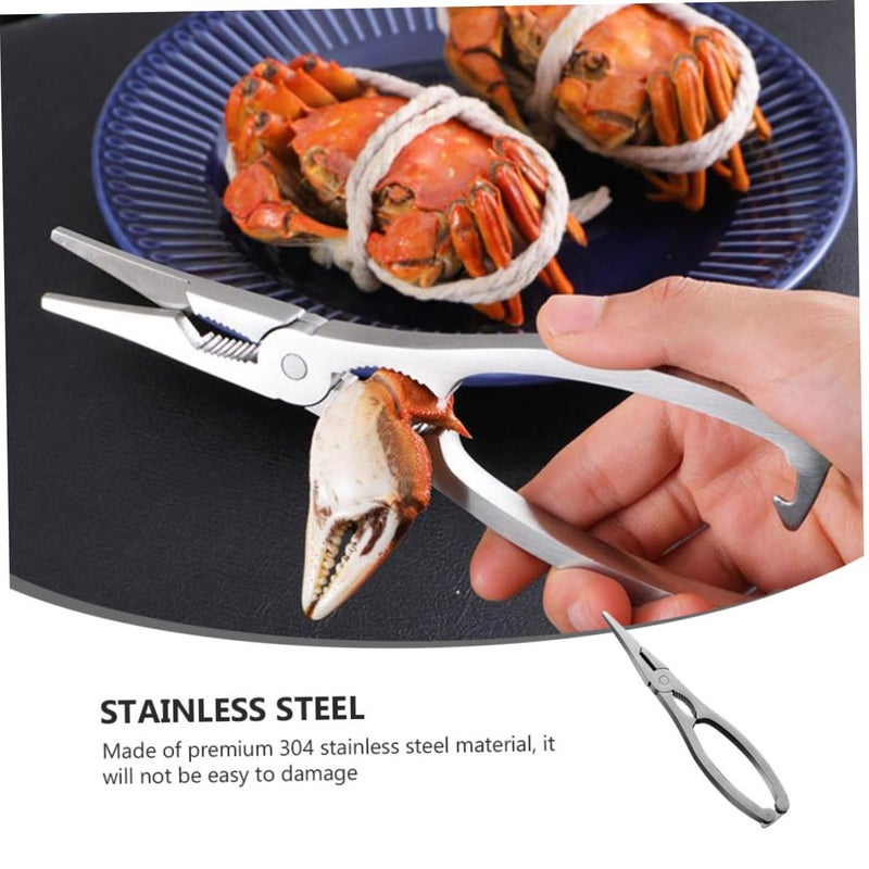 Stainless Steel Seafood Cracker Set For Crab Lobster Nut Ergonomic Kitchen Tool - Image 5
