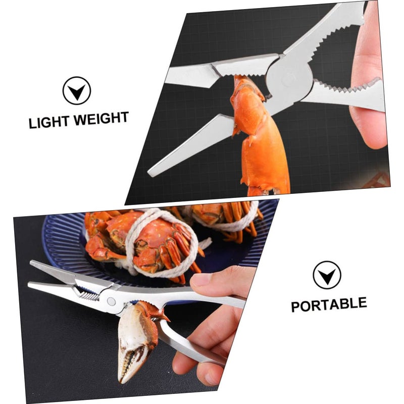 Stainless Steel Seafood Cracker Set For Crab Lobster Nut Ergonomic Kitchen Tool - Image 4