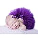 Hobees Hobees Fashion Unisex Newborn Girl Baby Outfits Photography Props Headdress Tutu Skirt (Purple)  - Image 2