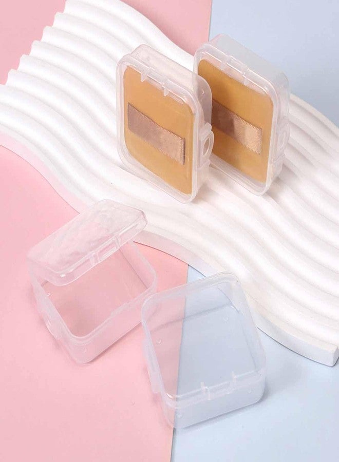 KuuGuu 6 PCS Square Powder Puff Holders Cases Clear Makeup Sponge Protective Container Portable Beauty Blender Holder Reusable Dust-Proof Pocket Cosmetic Puff Box Beauty Makeup Tools for Travel (Transparent) - Image 5