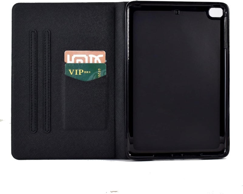 LSPCASA غلاف جهاز لوحي متوافق مع Apple iPad Mini 5/4/3/2/1 حامل - غلاف واقي لـ iPad Mini - غلاف iPad Mini 4 مع فتحات بطاقات - غلاف iPad Mini 5 مع أوراق - Image 5