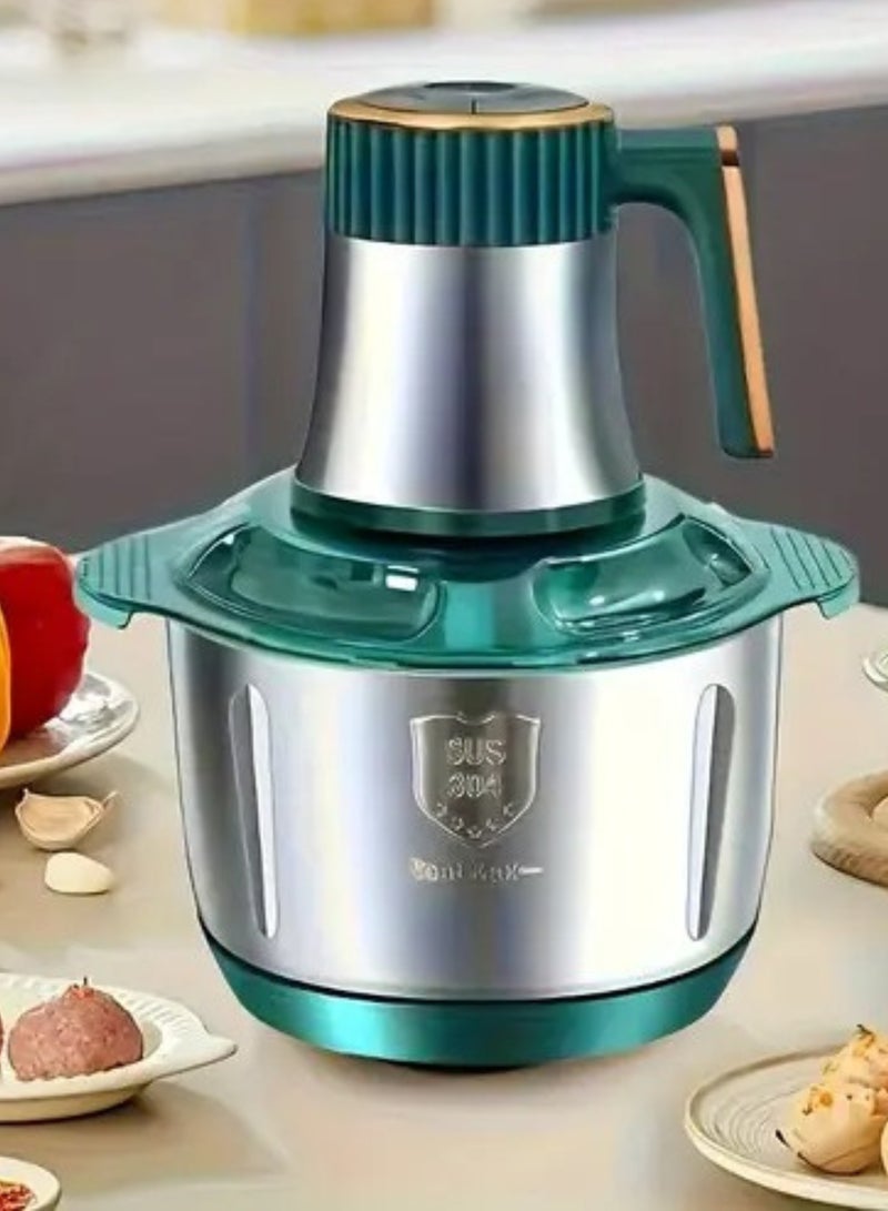 Food Electric Stainless Steel Meat Grinder with Heavy Duty Bowl for Kitchen, Food Chopper, Vegetable Chopper, Blender, Mixer, Juicer with 5L Large Capacity - Image 2