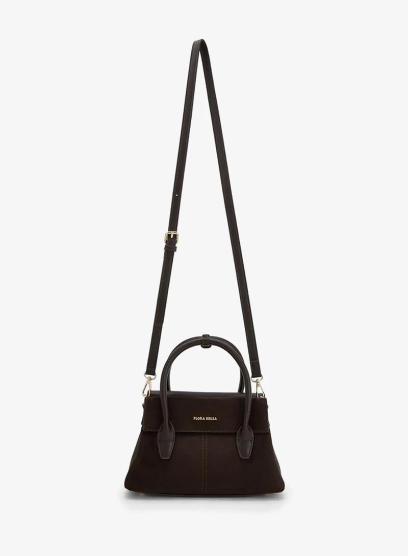 Flora Bella By Shoexpress BROWN Textured Crossbody Bag With Detachable Strap for Women | Best Price UAE