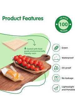 Lemon 100Pcs Bamboo Wooden Boat Plates Set,  Disposable Mini Sushi Boat, Serving Trays for Catering & Home Use, Eco-Friendly Bamboo Leaf Food Containers, 11cm x 5.5cm  - Image 2