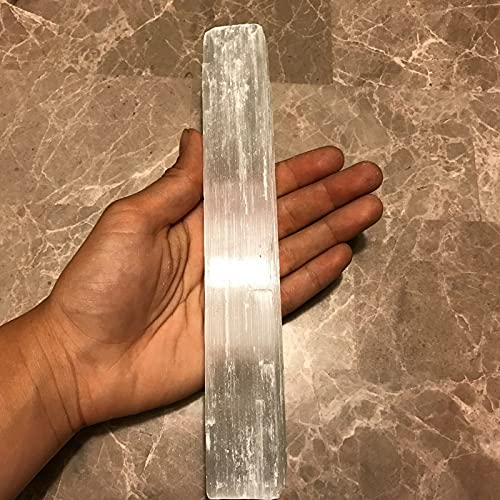 Pachamama Essentials Selenite Wand Stick 6-8.5 Inches Long - 1 to 2 inches Wide - Rough Stick - Healing Stone - Image 2
