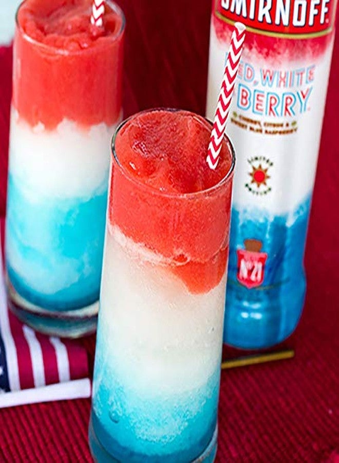 ALINK Biodegradable Red Paper Straws Bulk - 100 Dots/Stripes/Waves Straws for Beverage, Christmas, Holiday, Birthday, Wedding, Baby/Bridal Shower, Party and Decoration - Image 4