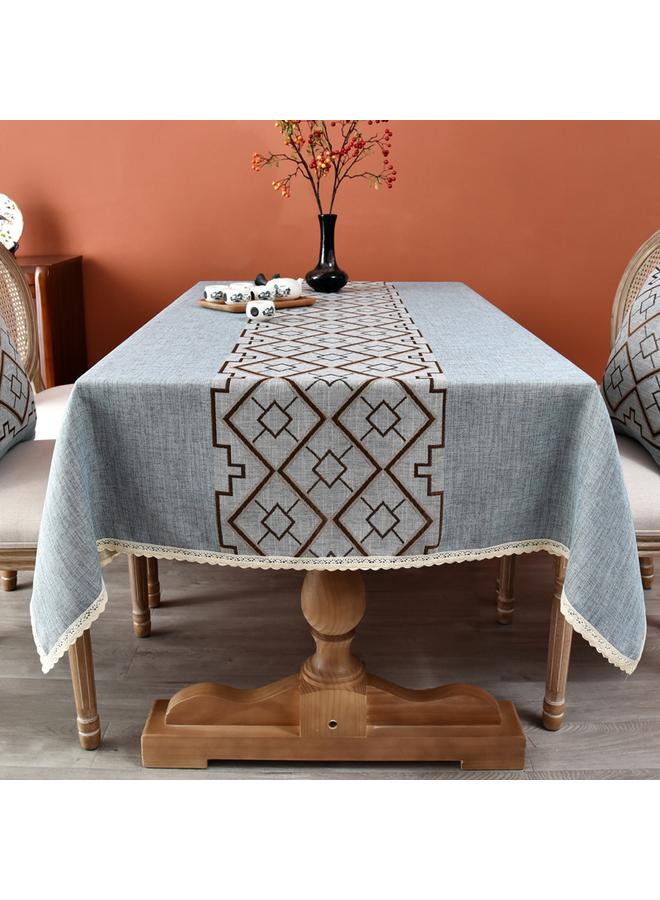 الأزرق جي دبليو مفرش المائدة الصيني الجديد كلاسيكي فاتح فاخر - Image 2