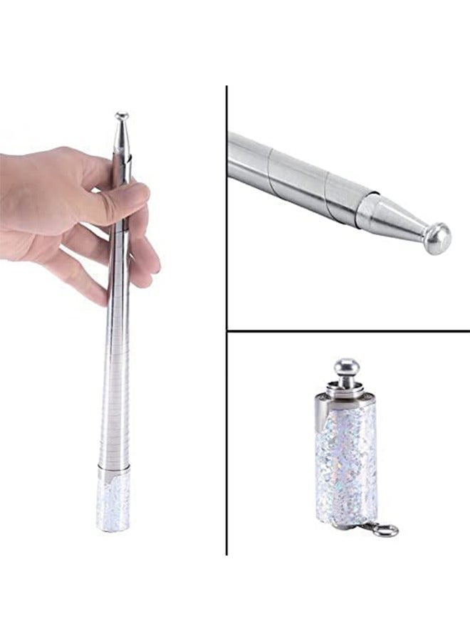 Stainless Steel Telescopic Stick Portable Material Silver Rods Magic Wand - Image 2