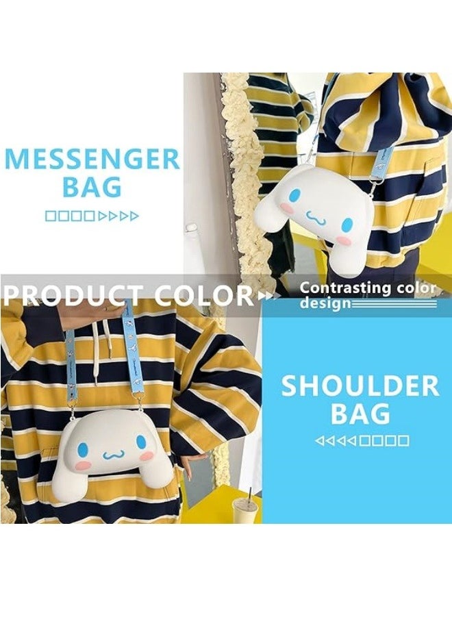ILovhaprty Kuromi Silicone Bag Kawaii Cinnamoroll Crossbody Bag Cute Shoulder Bag, Coin bag, Anime Purse Wallet, Girls Birthday Gift lovely Girl Gift  - Image 5